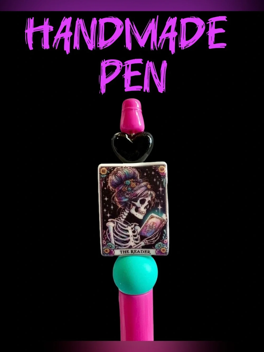 The Reader Tarot Card Custom Ink Pen - Writing Journaling Writer